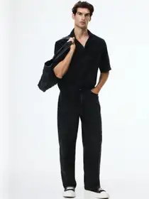 Loose Cotton Straight Jeans